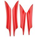 4x Universal Car Front Bumper Lip Diffuser Splitter Spoiler Fin Canard Valence. 