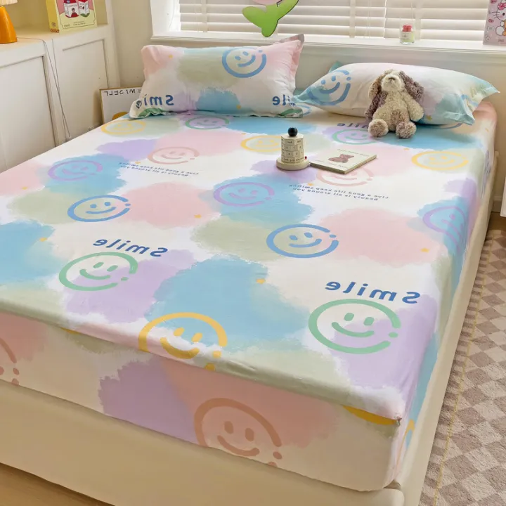 Cross-border%20brushed%20printed%20bed%20sheet%20three-piece%20set%20Simmons%20mattress%20protector%20dust%20cover%20bed%20sheet%20fixed%20anti-slip%20cover%20-%20Image%208
