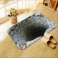 3D Visual Foot Mat for Household Floor Mat in Polyester Cloth, Absorbent and Non-Slip Design for Bathroom Door, Easy to Clean 80x120.