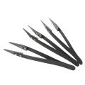 Black Ceramic Tweezers Set - Antistatic,Anticorrosion,Antimagnetic,Highly Heat Resistant(9Pack). 