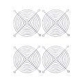 4 x Metal Wire Finger Guard Grill for 120 x 120mm Computer Case Fan.