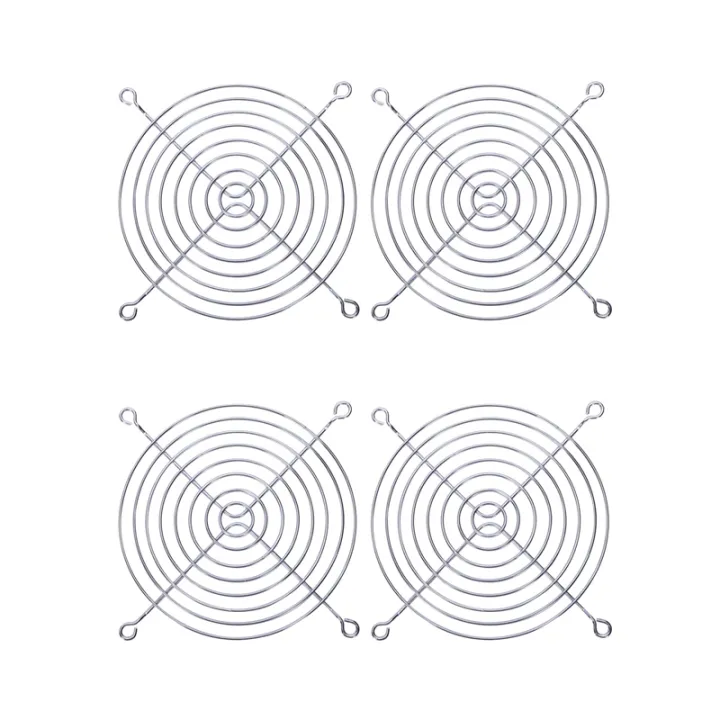 4%20x%20Metal%20Wire%20Finger%20Guard%20Grill%20for%20120%20x%20120mm%20Computer%20Case%20Fan%20-%20Image%202