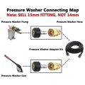 LKPCIGCXM 2X High Pressure Washer Adapter Set Quick Connect Kit, Metric M22-15mm, TWIS292.