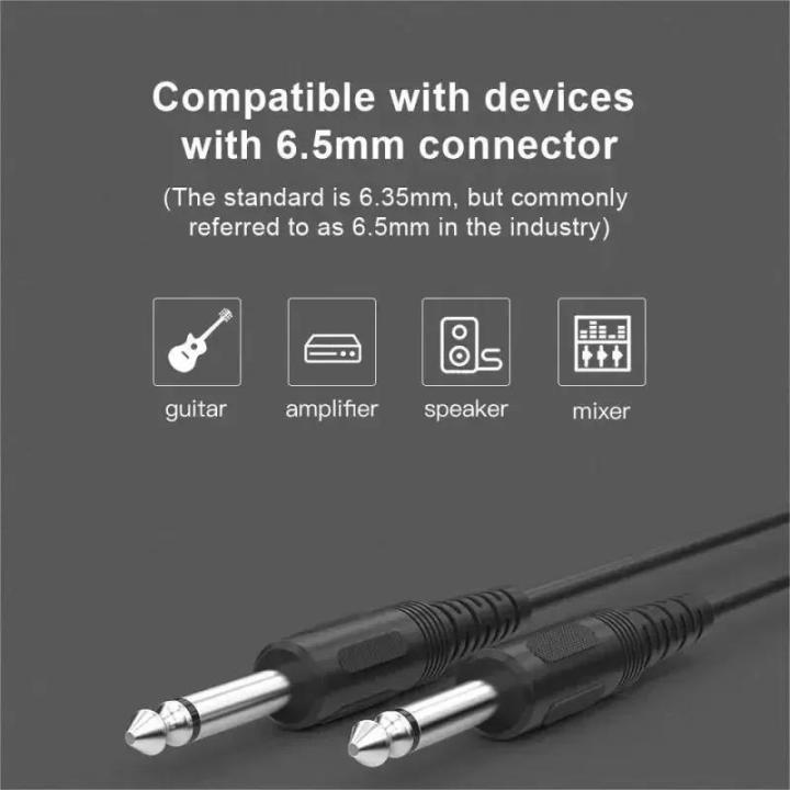CHOSEAL%206.5mm%20to%206.5mm%20Audio%20Cable%201/4%20Inch%20Connector%20Male%20to%20Male%20TRS%20jack%20For%20Stereo%20Guitar%20Mixer%20Amplifier%20Speaker%20Cable%20-%20Image%203