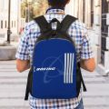 Customized Boeing 777X Captain Stripes Backpacks Women Men Basic Bookbag for College School Aviation Aviator Flight Pilot Bags. 