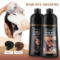 Natural Brown Hair Color Permanent Hair Coloring Shampoo Long Lasting Black Hair Dye Shampoo For Women Men Professional Dye. 