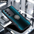 Phone Case VIVO V27 V27E Back Cover Clear Transparent Shockproof Handphone Cases Casing hp for Vivo V27E V27 Cover Cases Car Navigation Holder Ring Back Cover. 