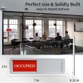 Convenient to Use Waterproof Office Door Sign Self adhesive ABS Reminder Signs VACANT OCCUPIED Door Slider Signs Conference Room. 