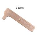 80mm 100mm measuring instrument mm inch double scale vernier caliper ruler copper copper ruler-80mm double.