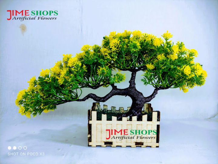 Artificial%20Bonsai%20Tree%20In%20Plastic%20/wooden%20Vases%20For%20Office%20Table%20Decoration,gram%20beauty%20flower%20-%20Image%205