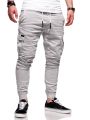 Winter Men's Cargo Pants Joggers Casual Sweatpants Multi-Pocket Fashions Black Trousers.