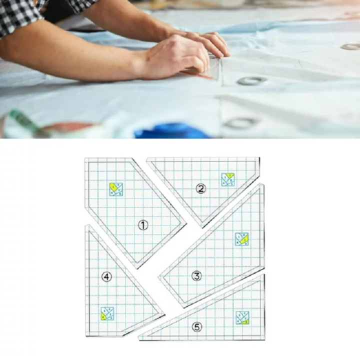 White%20Quilting%20Cutting%20Template%20Measurement%20Accuracy%20Acrylic%2024cm%20Acrylic%20Sewing%20Ruler%20Acrylic%20Quilt%20Templates%20for%20Home%20-%20Image%203