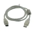 USB męski na Firewire IEEE 1394 6 Pin męski ILink przewód adapterowy Firewire 1394 kabel 1.5m na aparat cyfrowy DV. 