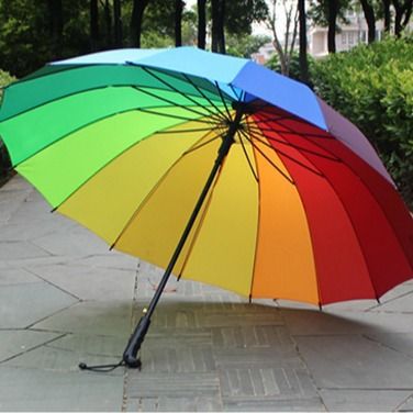 16%20bone%20rainbow%20umbrella%20long%20handle%20straight%20pole%20umbrella%20touch%20cloth%20sunny%20rain%20business%20umbrella%20sunscreen%20rain%20print%20folding%20umbrella%20-%20Image%204