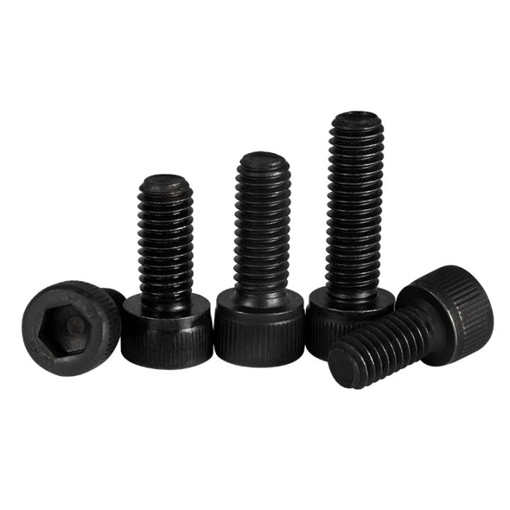 12mm M5 Black - Hexagon Socket Cap Screws of 10 Pieces