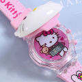 Kawaii Sanrio Kuromi Watch Hello Kitty Cartoon Music Luminous Electronic Watch Children Wrist Watch My Melody Watch Kids Gifts. 