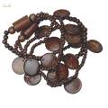 Bohemian Necklace Double Layer Retro Woven Necklace for Birthday.