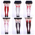 Halloween New Halloween Themed Long Stockings for Masquerade Cosplay Festival Party Spider Web Bloody Printed Over Knee Thigh High SocksDolls Accessories. 