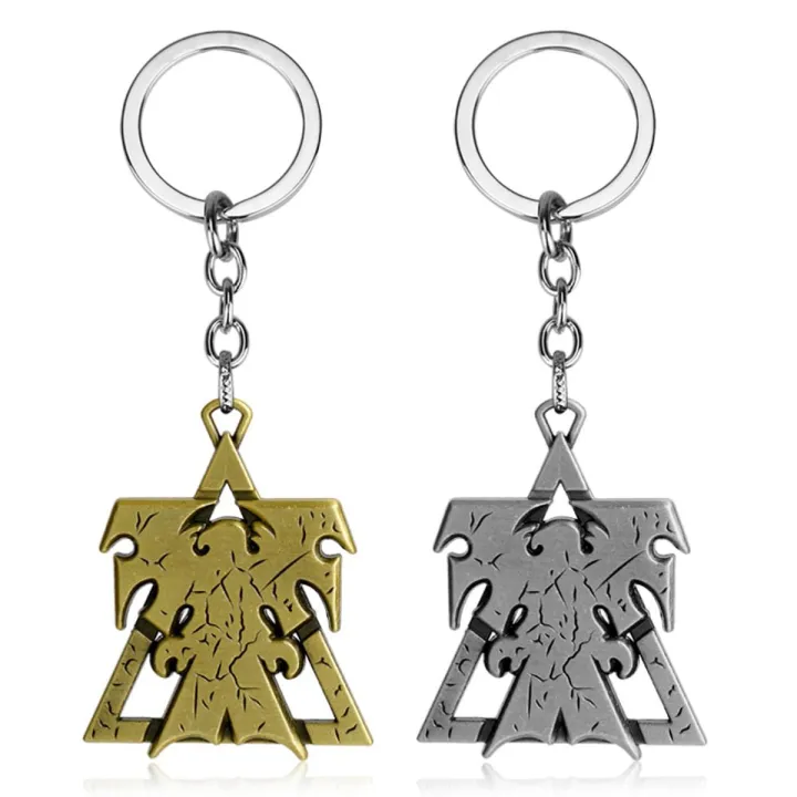 Game StarCraft Keychain Wings of Liberty Terran Zerg Protoss Metal Keyring Key Chains Charm Charm Key Rings chaveiro Llavero