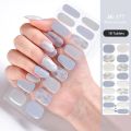 20/16Tips/Sheet Semi-Cured Gel Nail Patch Pink Tulip Flower Adhesive Sliders Long Lasting Full Cover Nail Stcikers UV Lamp Neede.