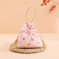 Printed Wedding Candy Bag Reusable Storage Multipack Jewelry Gift Pouch -Decorated Satin Cookies Gift Bag for Wedding Favors. 