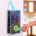 Home Kitchen Wall-Mounted Garbage Bag Debris Storage Bag Environmental Breathable Mesh Grid Kitchen Storage.