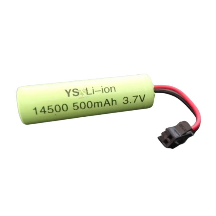 14500 500mAh 3.7V Li-ion Rechargeable Battery with SM 2P Plug