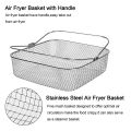 Air Fryer Basket 8.19Inch Square Air Fryer Basket for Instant Vortex Air Fryer,,,Air Fryer Accessories.