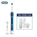 Original Oral B Electric Toothbrush PRO 4000 3D Tooth Brush Pressure Sensor Daily Clean Gum Cares Whitening Soft Sensitive Modes. 