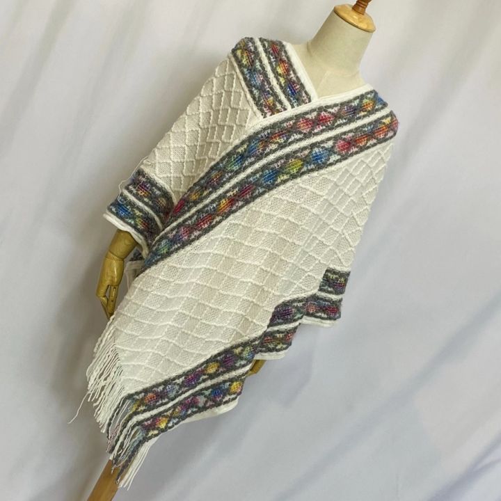 Douyin%20same%20style%202023%20Spring%20and%20Autumn%20New%20Ethnic%20Style%20Pullover%20Irregular%20Retro%20Tassel%20Cloak%20Shawl%20Factory%20Direct%20Sale%20-%20Image%204