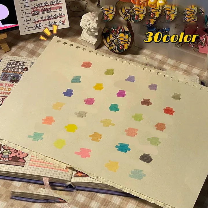 5Pcs/set%20Cute%20Macaron%20Double%20Headed%20Highlighters%20Water-based%20Ink%20Planner%20Journaling%20Fluorescent%20Highlighter%20Note-taking%20Highlighters%20School%20Office%20Supplies%20-%20Image%208