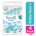 Simply Venus 2 Blade 4 Pack Hair Removal. 