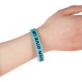 Never Give Up Luminous Rubber Bracelet Men Women Friendship Silicone Wristband Teens Motivational Sport Cuff Fashion Bangle Gift. 