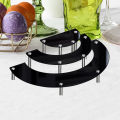 Qiunery Dessert Cupcake Stands Set Of 3 Cup Cake Treat Stand 3 Tier Acrylic Cupcake Stand Display Shelves Riser Dessert Display Tower For Party Wedding Collectibles Figures.