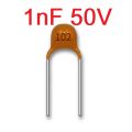 10Pcs- 102 Multilayer Ceramic Capacitor 0.001uF 102 1nF 50V Monolithic Ceramic Chip Capacitor 5.08mm MLCC Electrical Circuitry & Parts. 