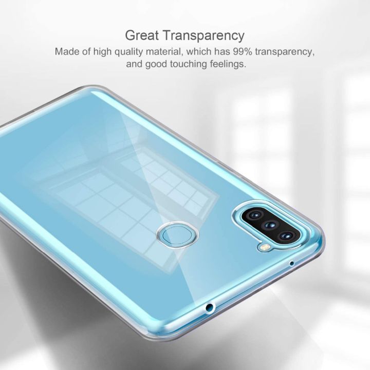 Samsung Galaxy A11 / M11 Couple Simple Shockproof phone case Four Corner Anti Fall Skin Friendly Shell Soft Phone Back Cover