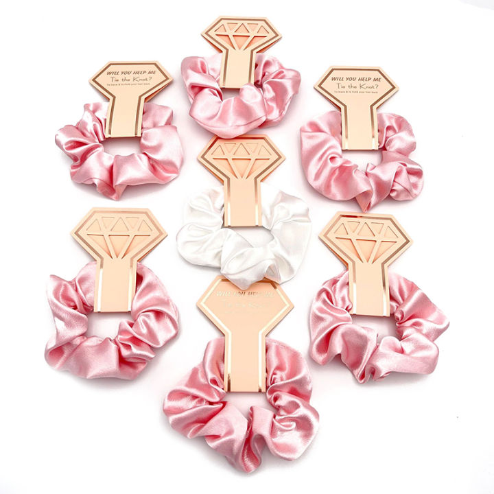 Bridesmaid%20Gift%20Hair%20Scrunchies%20Team%20Bride%20To%20Be%20Haircircle%20Wedding%20Souvenir%20-%20Image%203
