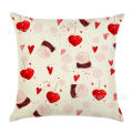 Amazon Hot Sale Valentine's Day Pillow Cover Red Peach Heart Couple Linen Cushion Love Heart Tree Lumbar Cushion Cover.
