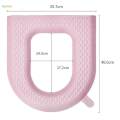 Bathroom Toilet Seat Cover Comfort Durable Thicker Washable Self Sticky with Handle for Bathroom.