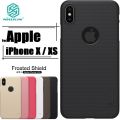 Nillkin ( iPhone X / XS ) Super Frosted Shield Hard Back Cover Case for Apple iPhone X / XS - Black - Premium Protection for iPhone X / XS. 