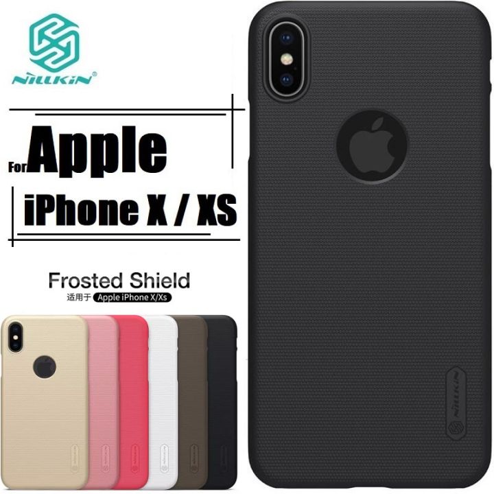 Nillkin ( iPhone X / XS ) Super Frosted Shield Hard Back Cover Case for Apple iPhone X / XS - Black - Premium Protection for iPhone X / XS