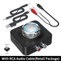 Bluetooth 5.0 Audio Receiver 3D Stereo Music Wireless Adapter TF Card R/L RCA 3.5mm AUX Jack For Car kit Wired Speaker/Headphone. 