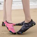Beach Socks Shoes Men and Women Snorkeling Wading Soft Bottom Lovers Shoes Non-Slip Quick-Drying Couple Upstream Anti-Cut Swimming Shoes. 