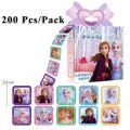200pcs Disney Stickers Frozen 2 Elsa And Anna Princess Cartoon Sofia Little Pony Pixar Cars Kids Removable Stickers Makeup Toy. 