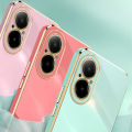 Tokifu For Realme C67 4G Deluxe Fashion 6D Electroplate Border Shiny Phone Back Cover Soft Silicone Case.