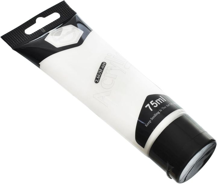 Keep%20Smiling%20Acrylic%20Paint%2075ml%20-%20Titanium%20White%20-%20Image%202