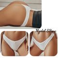 3PCS/Set FINETOO V-Waist Cotton Thongs for Women Panties Solid Color Low Rise Threaded G-String Female Underwear T-Back Lingerie.