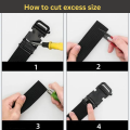 China Gear Men's Nylon Belt with Auto Gear Buckle - Premium Quality, Durable, Adjustable for Casual and Formal Wear.