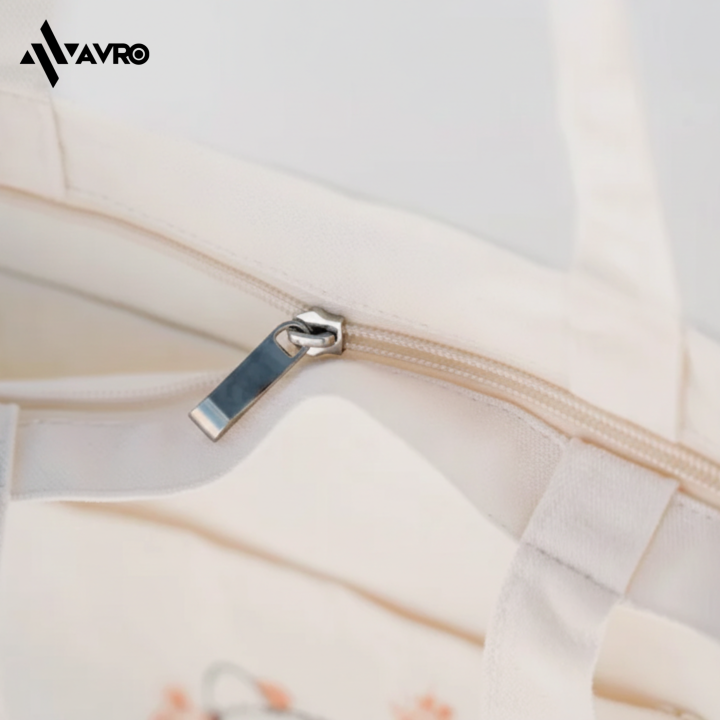 Avro%20Premium%20Tote%20Bag%20For%20Women%20-%20Noah%20-%20White%20(%20Secure%20by%20zipper,%20Inner%20%20zipper%20pocket)%20-%20Canvas%20bag%20for%20girls%20-%20Tote%20bag%20for%20women%20-%20Image%204