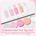 BORN PRETTY Solid Nail Tips Gel 5g Transparent Clear Function Gel Nail Extension Gel Soak Off Nail Art Gel Need UV Lamp Cure.